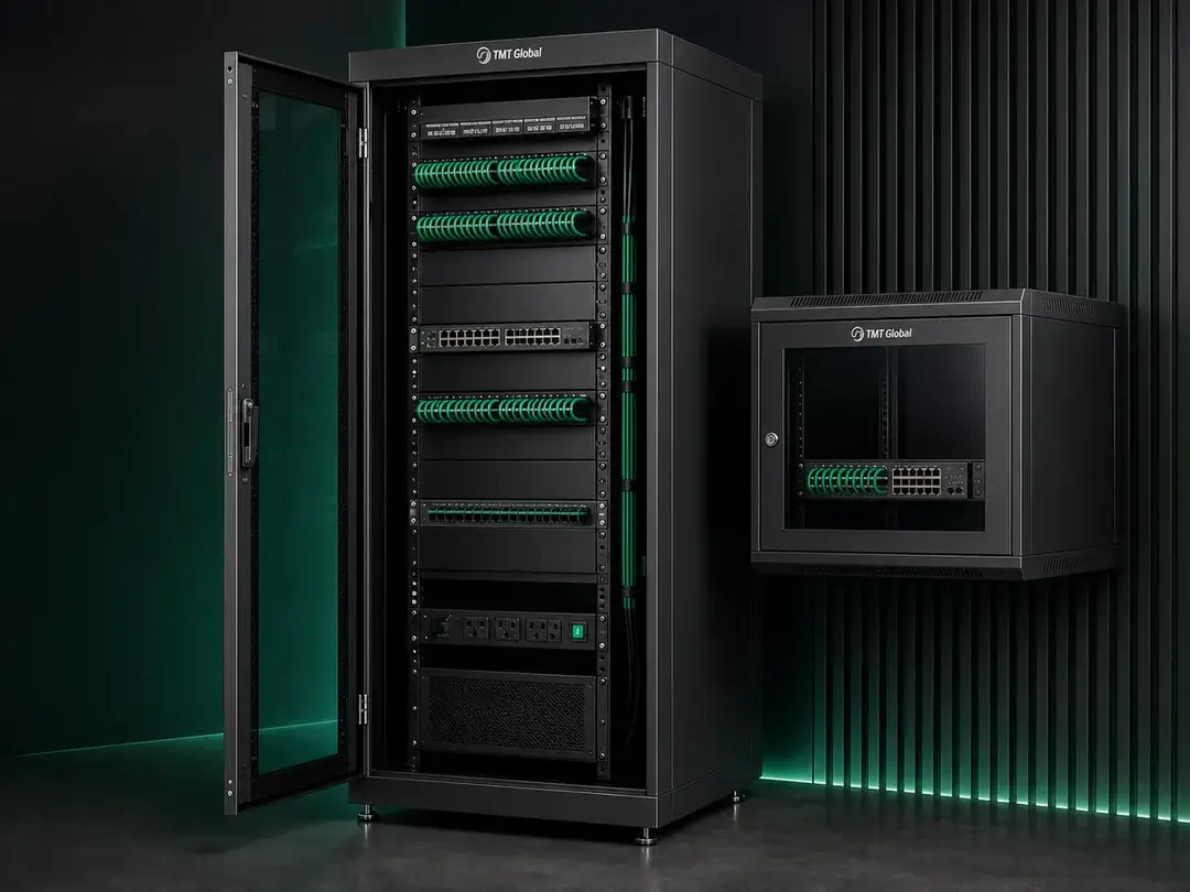 Home 4 TMT Global network cabinets, racks and equipment infrastructure